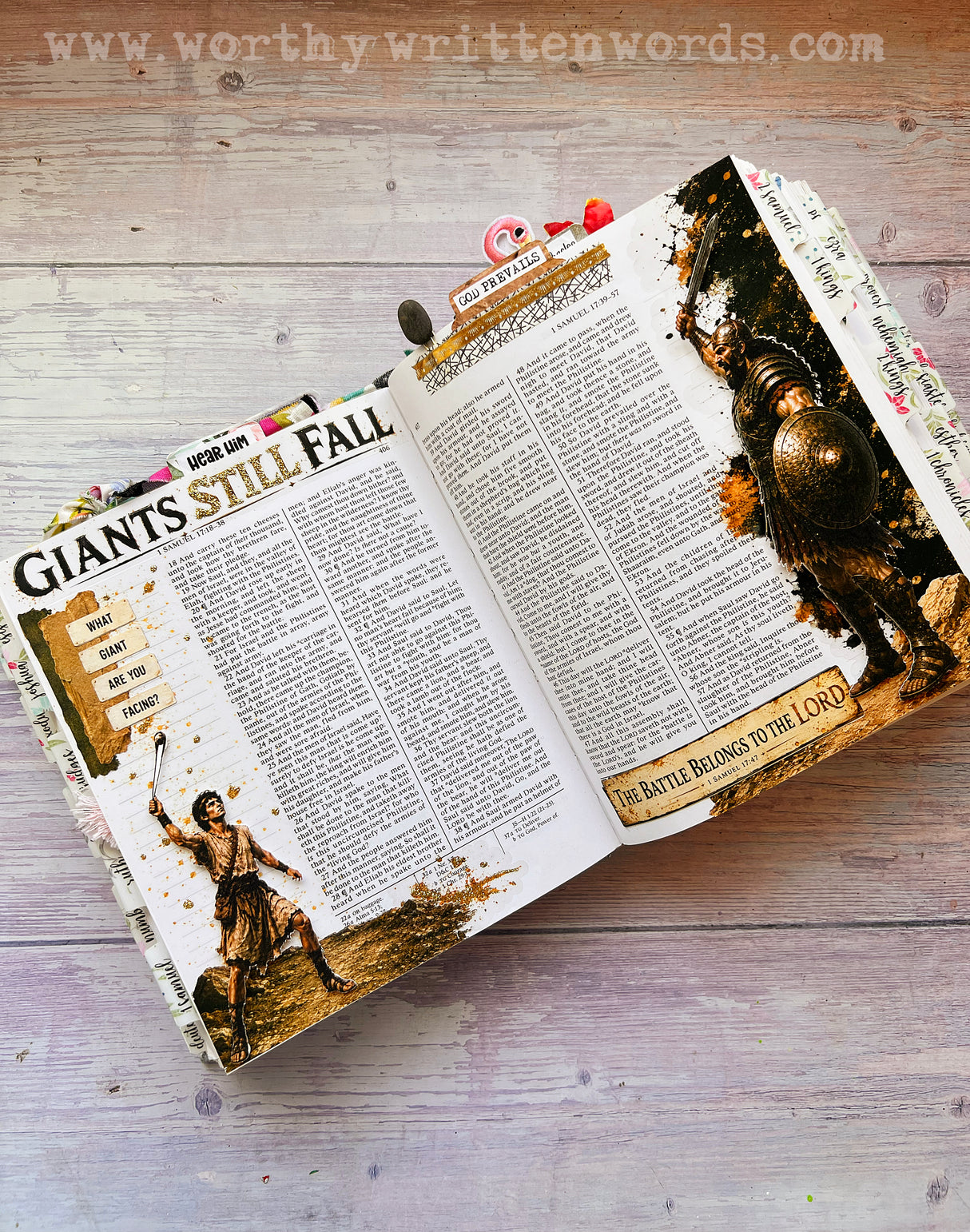 Giants Still Fall Old Testament Bible Journaling Page Kit