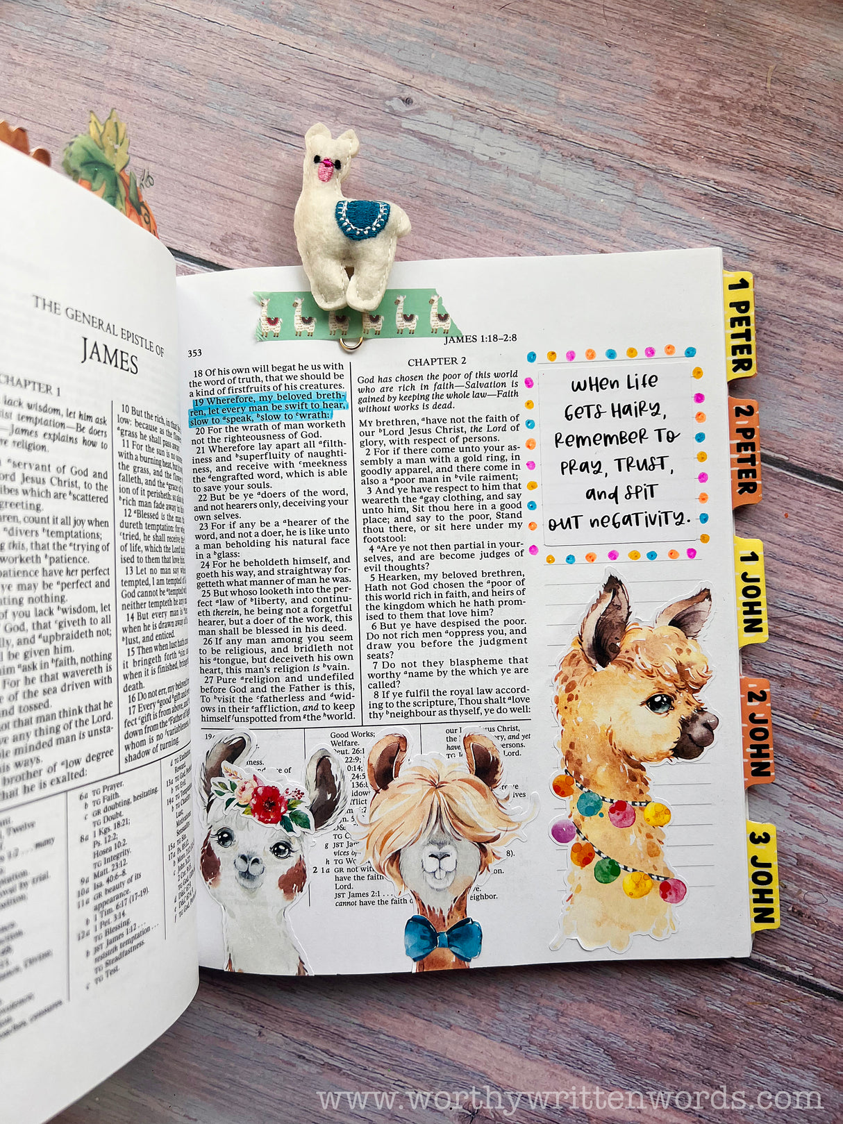 Llamazing Grace Sticker Set