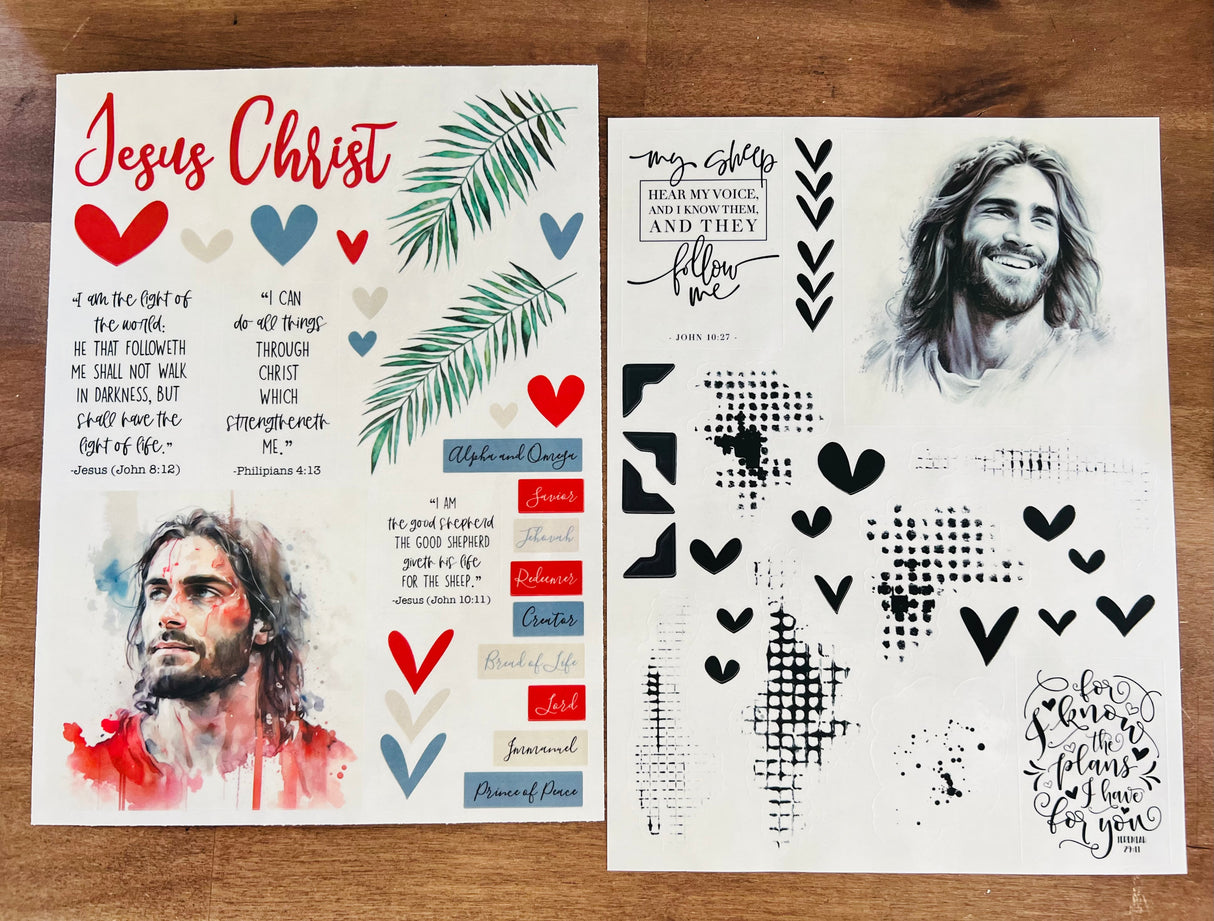 Jesus Christ Sticker Sheets