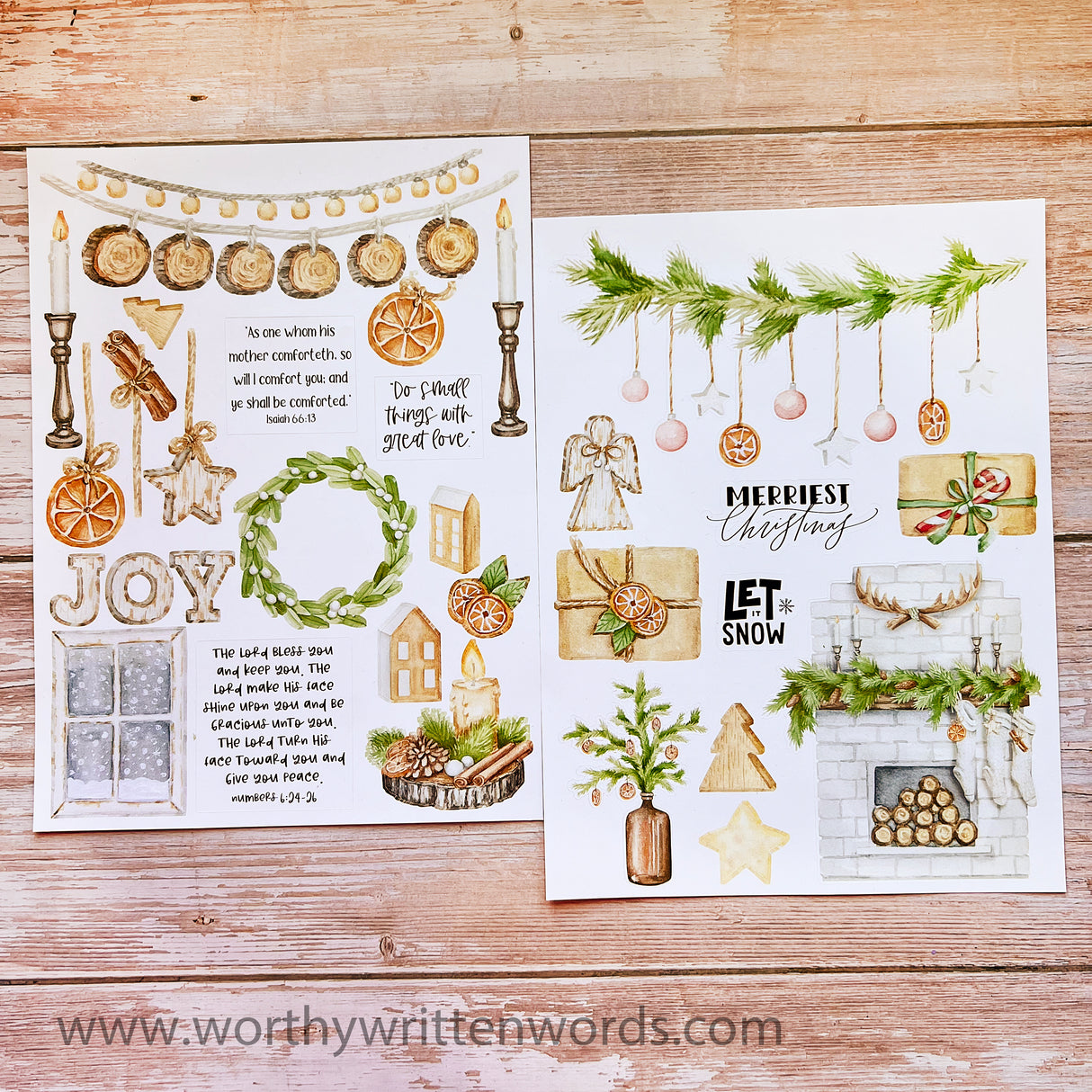 The Lord Bless You and Keep You Sticker Sheets