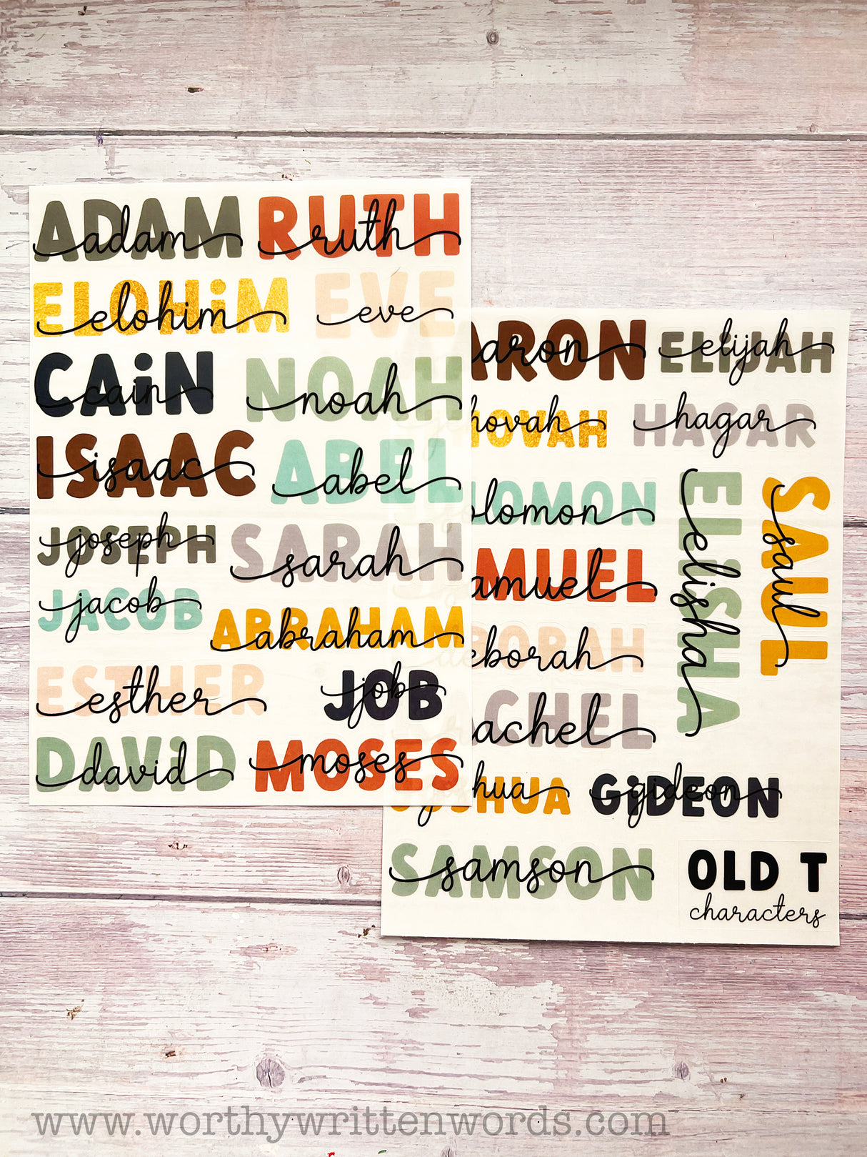 Character Titles Old Testament