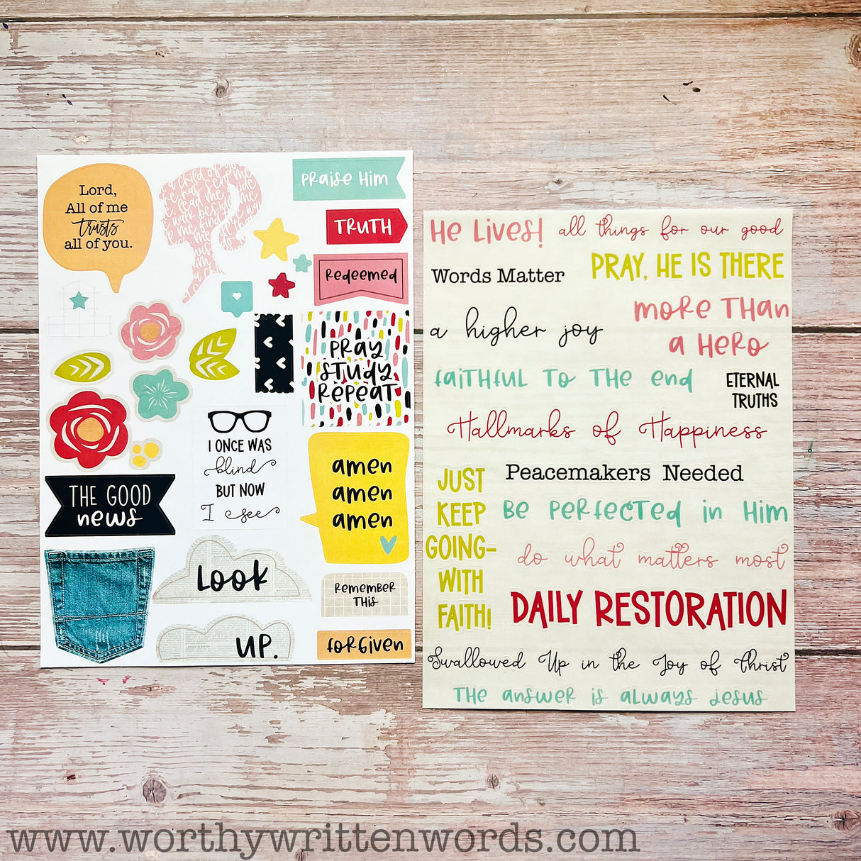 Scripture Ephemera Stickers
