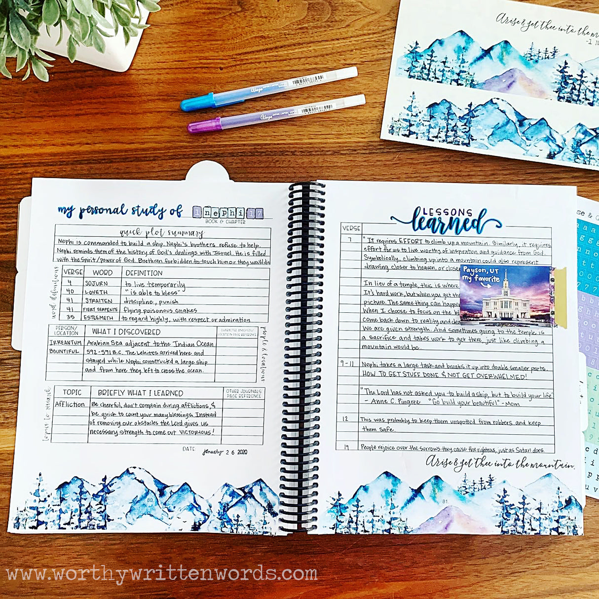 Arise & Get Thee to the Mountain Alphabet Stickers