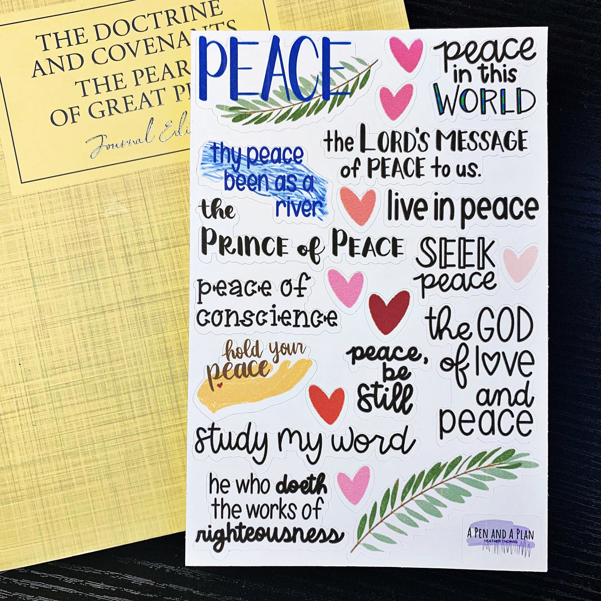 A Message of Peace Sticker Sheet