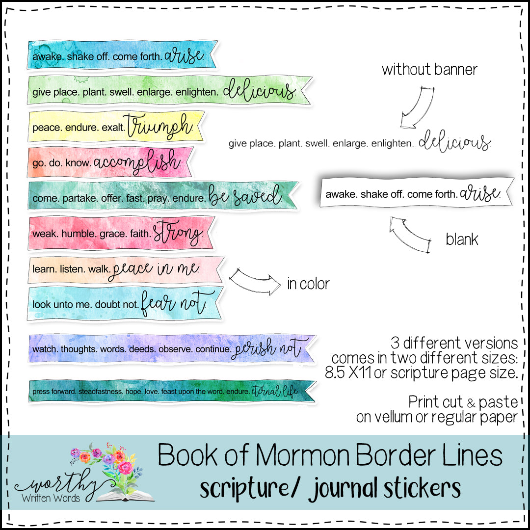 Book of Mormon Border Lines Volume 1