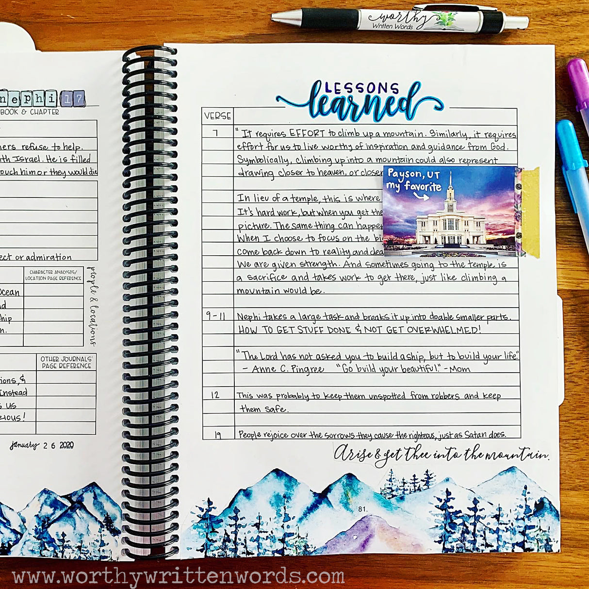 Arise & Get Thee to the Mountain Stickers