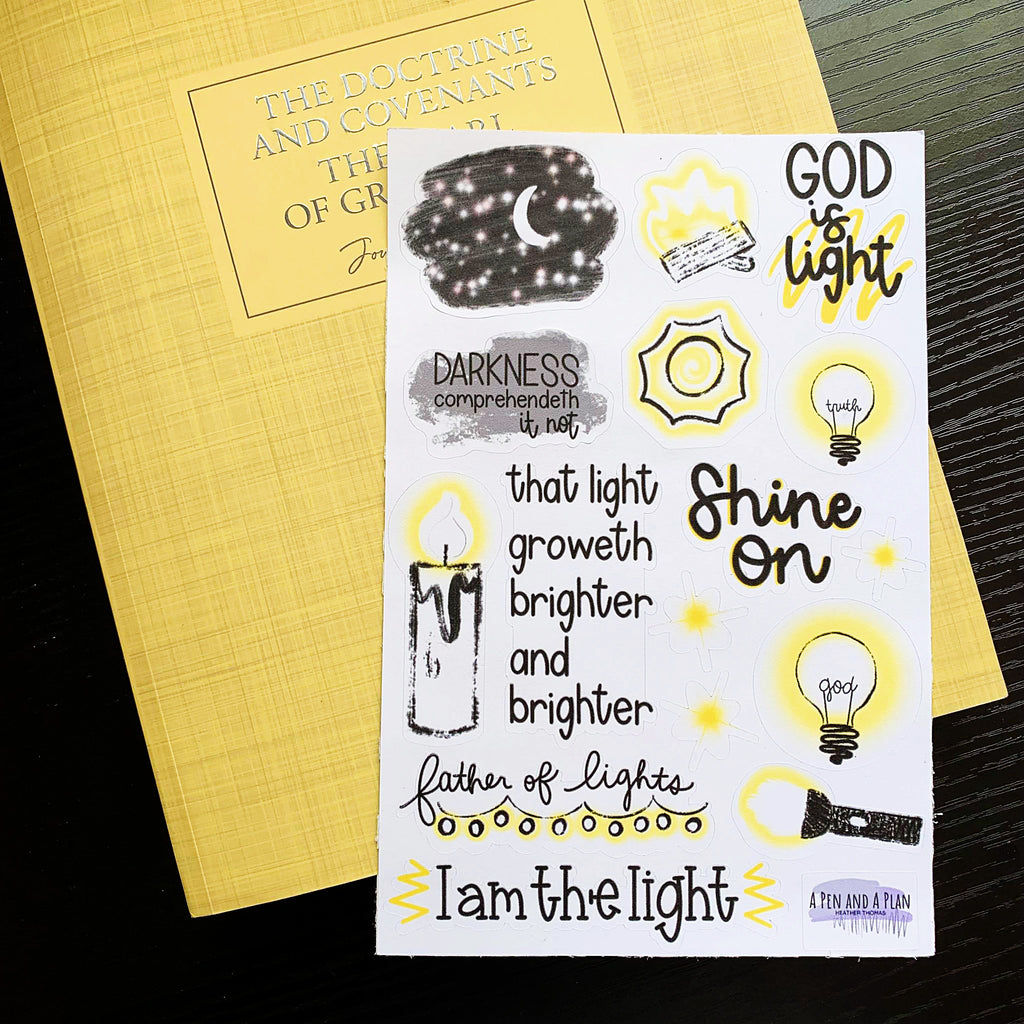 God is Light Sticker Sheet