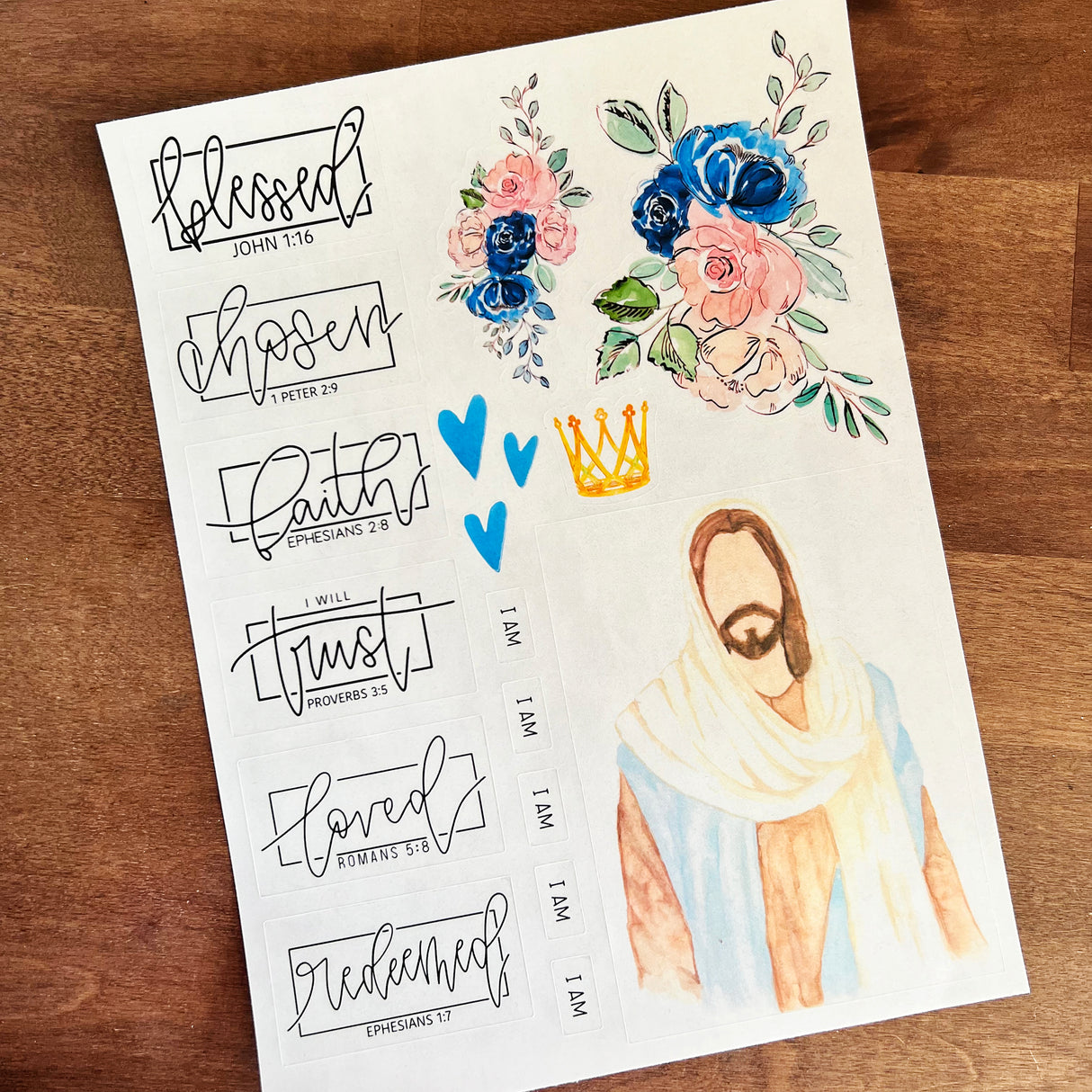 I am His Sticker Sheets