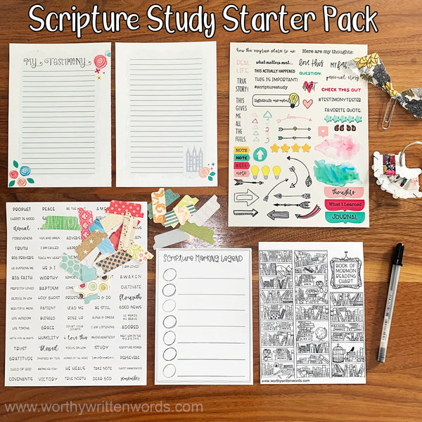 Map/ Location Scripture Journal Kit – Worthy Written Words