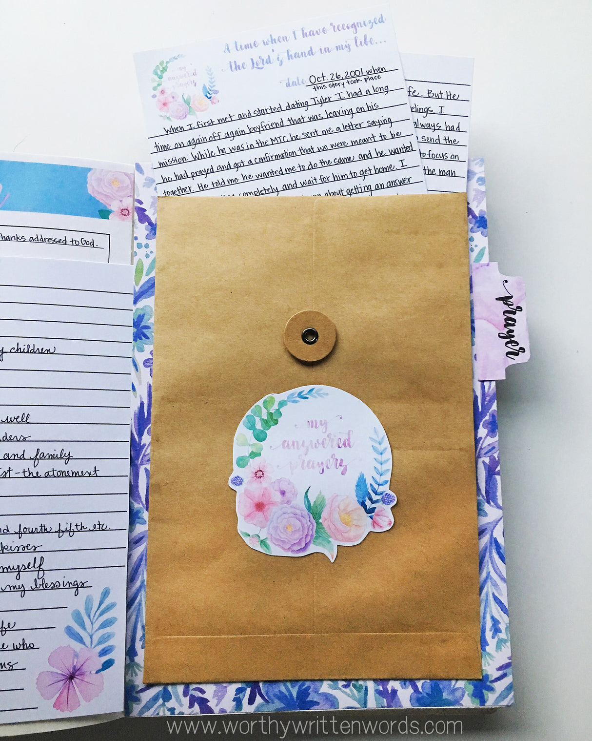 Prayer Study Kit - Worthy Written Words