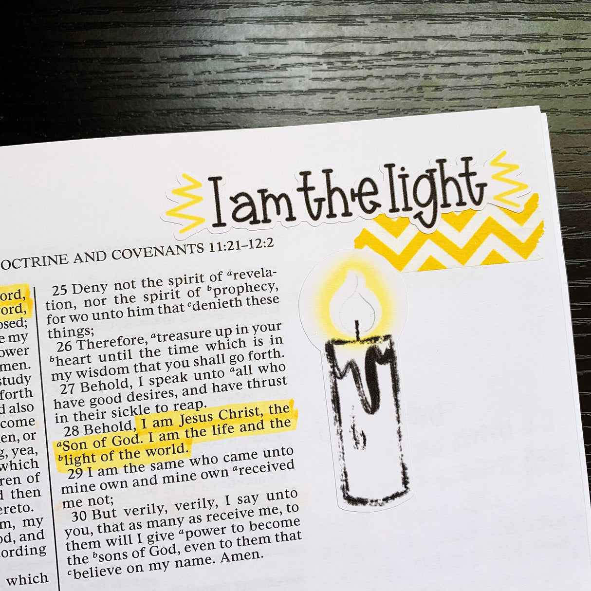 God is Light Sticker Sheet