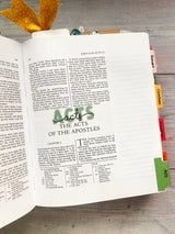 New Testament Book Title Stickers | Clear Bible Journaling Stickers