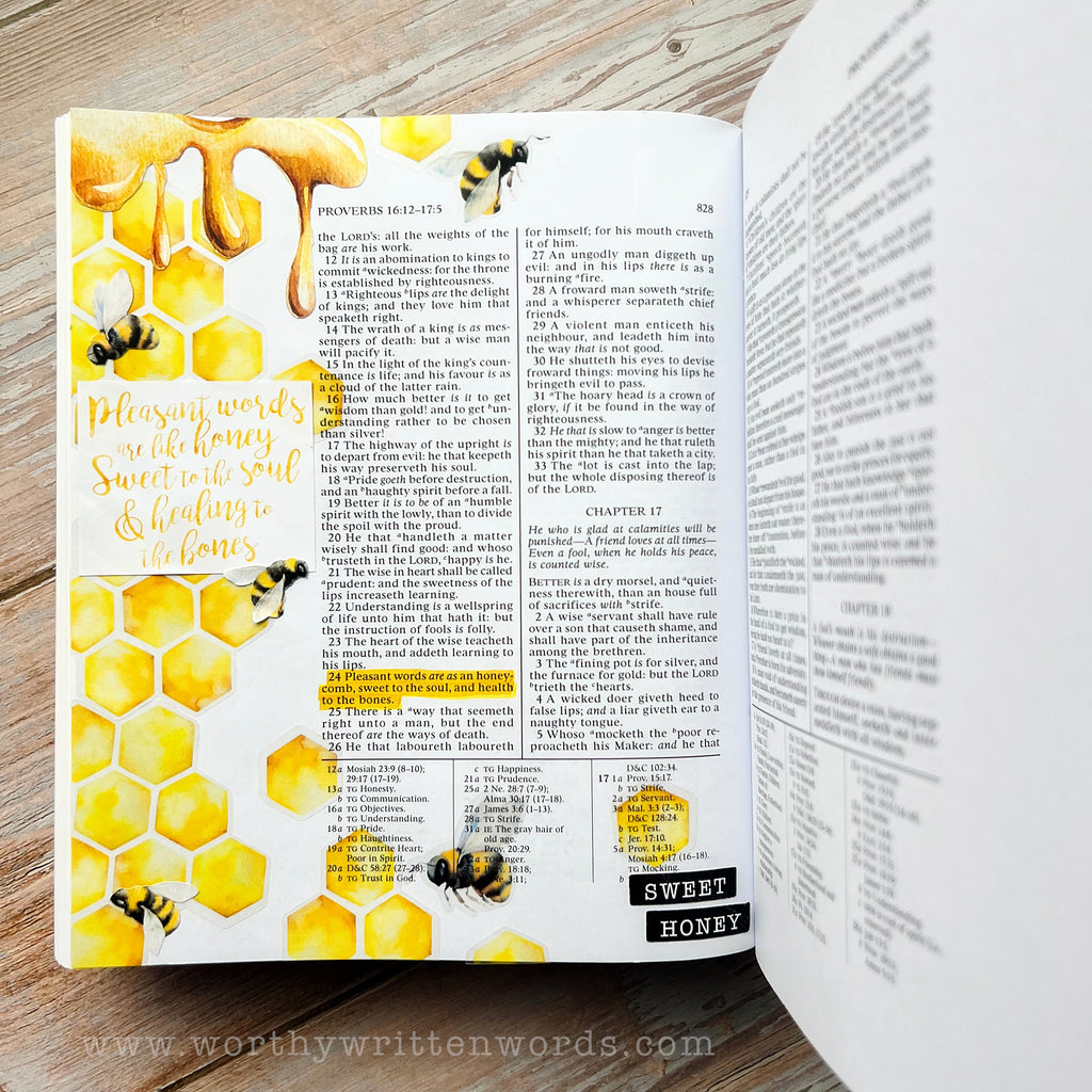 Digital Honey Sticker Sheets