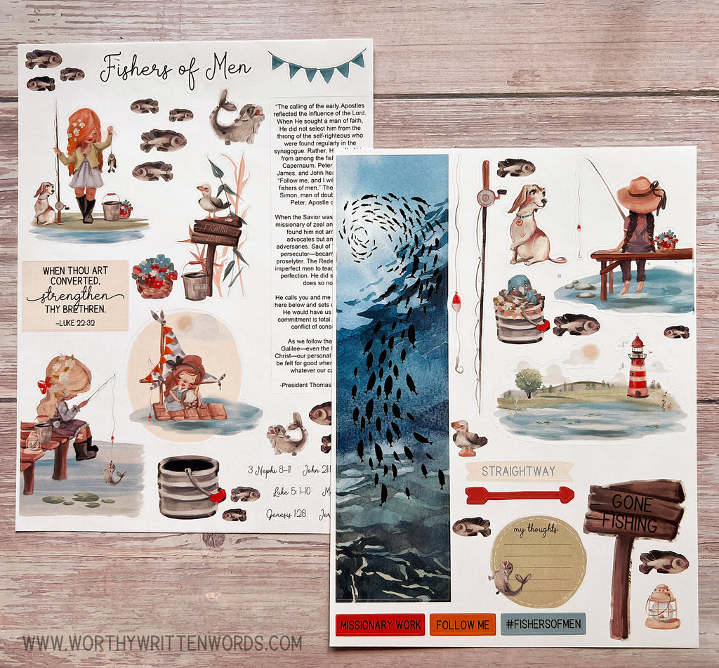 Digital Fishers of Men Sticker Set