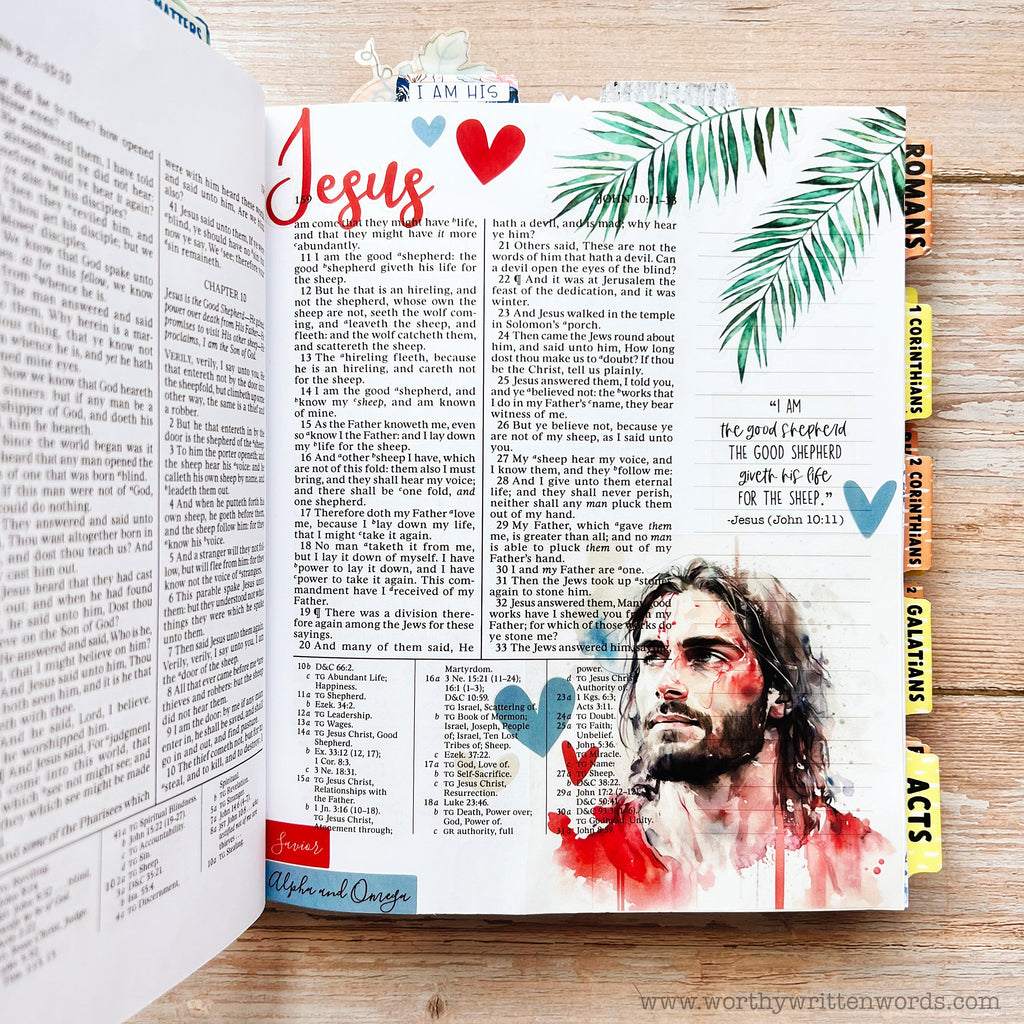 Digital Jesus Christ Sticker Sheets