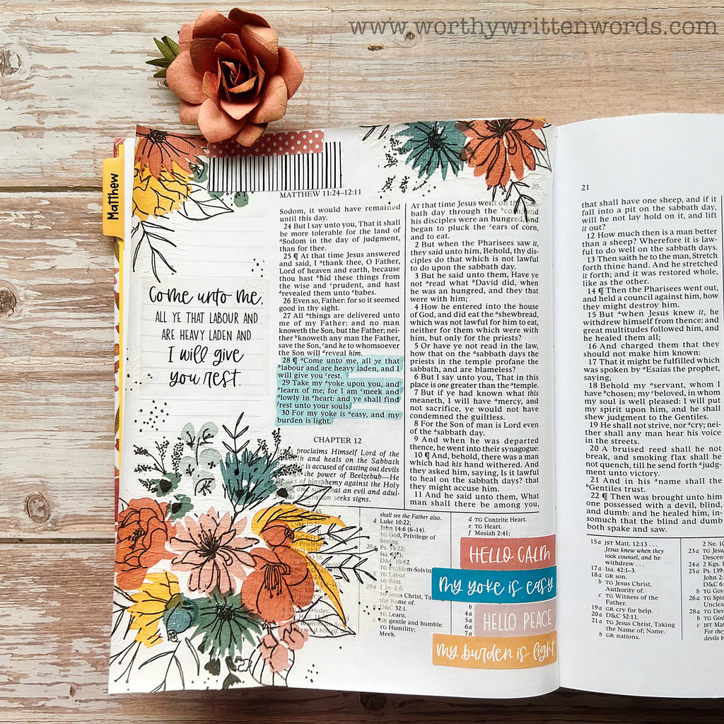 "Set Your Mind On Things Above" Bible Journaling VIRTUAL Retreat
