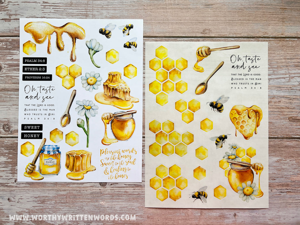 Honey Sticker Sheets