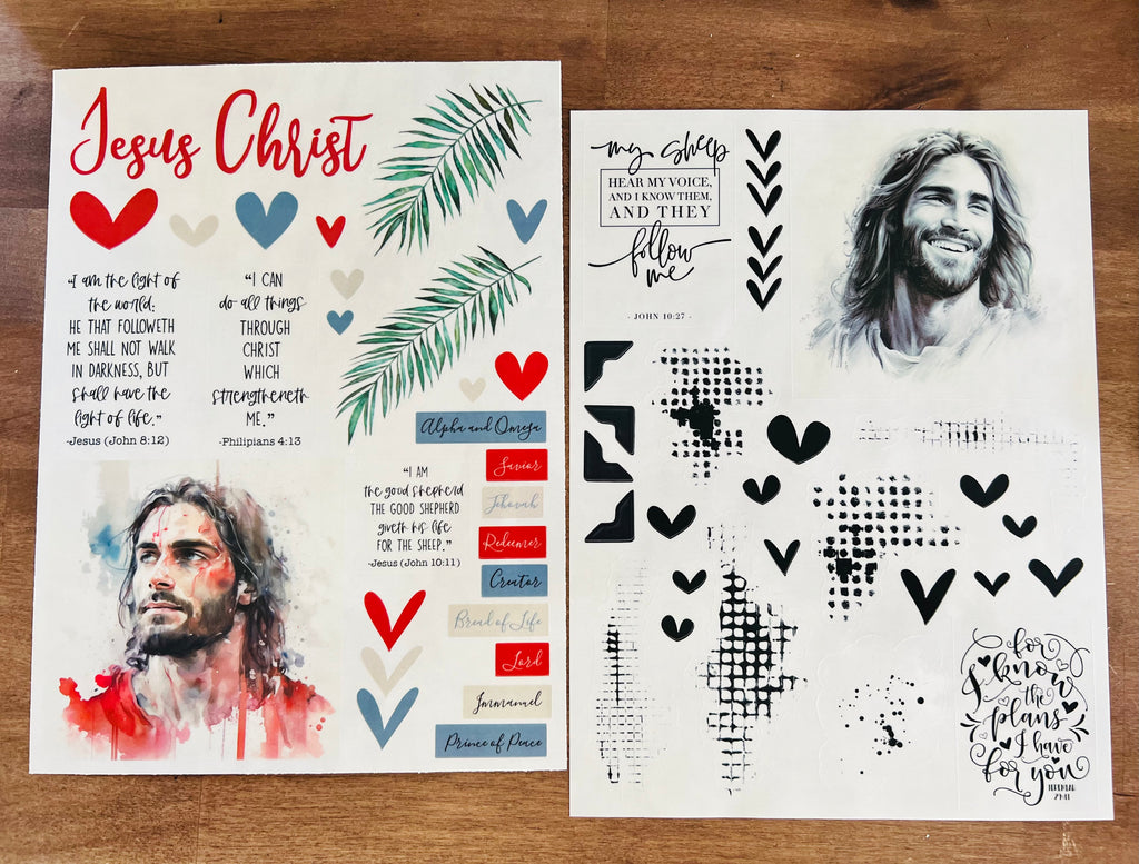 Jesus Christ Sticker Sheets