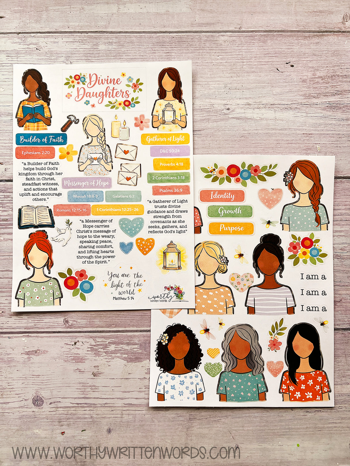 Old Testament Titles Sticker Kit | Monthly Scripture Sticker Subscription