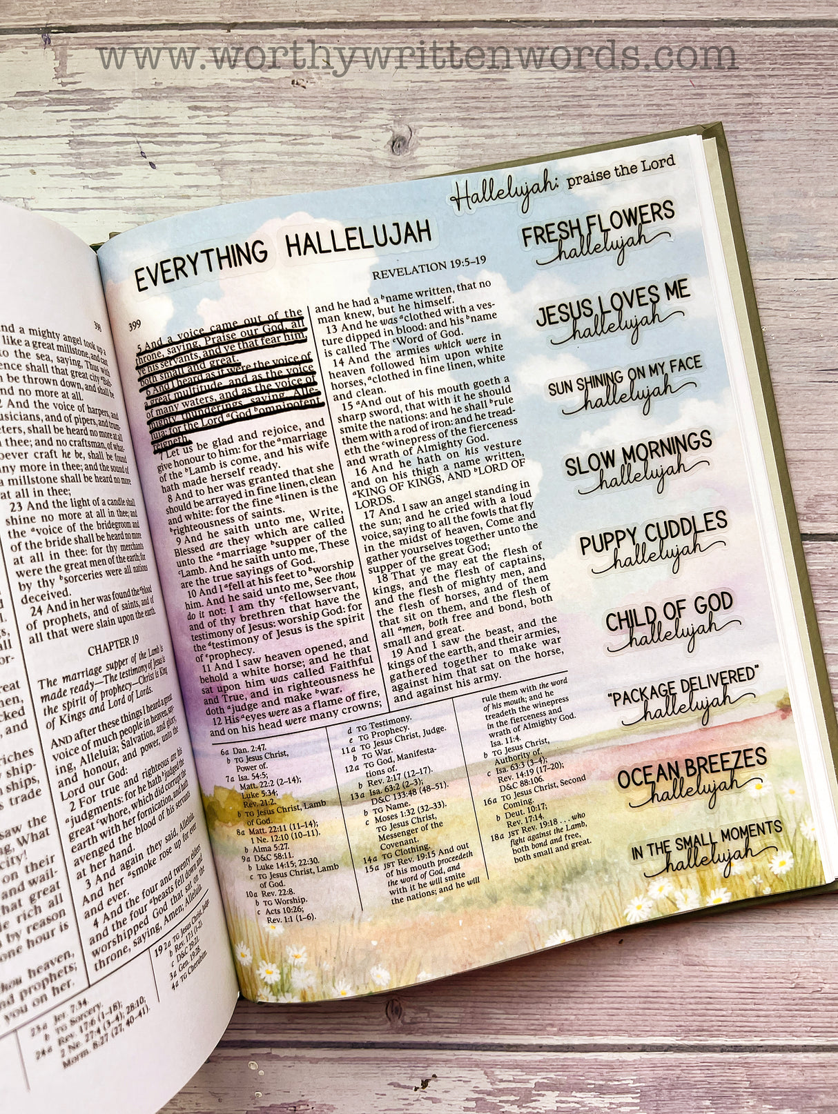 Everything Hallelujah Scripture Sticker Set
