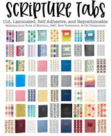 Scripture Book Title Tabs- Physical Set