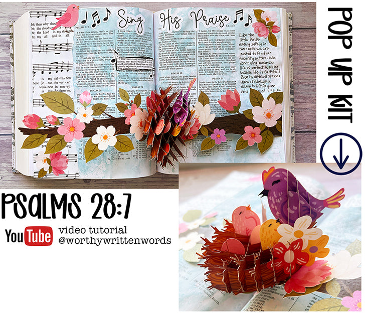 Sing His Praises Interactive Pop Up Old Testament Bible Journaling Kit