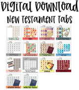 New Testament Book Title Tabs: Digital Downloads