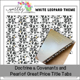 Tab Theme- D&C and Pearl of Great Price
