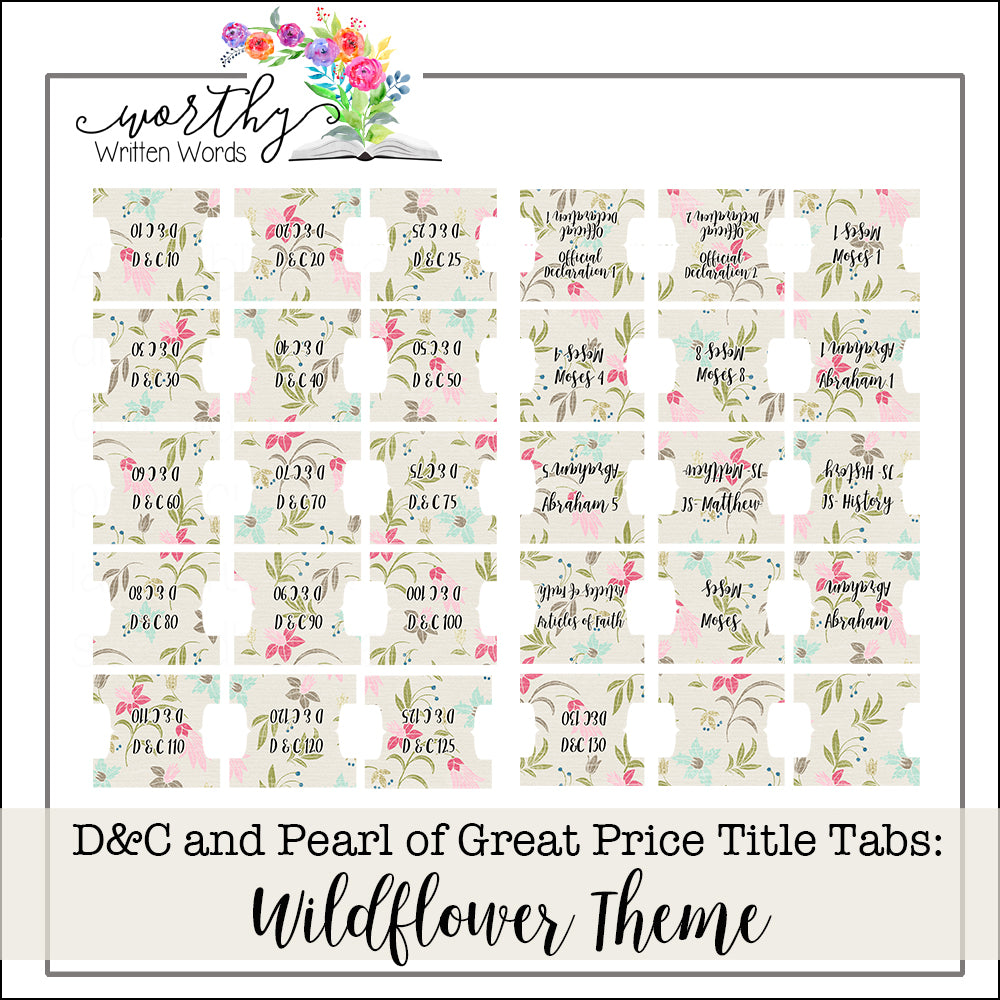 Tab Theme- D&C and Pearl of Great Price