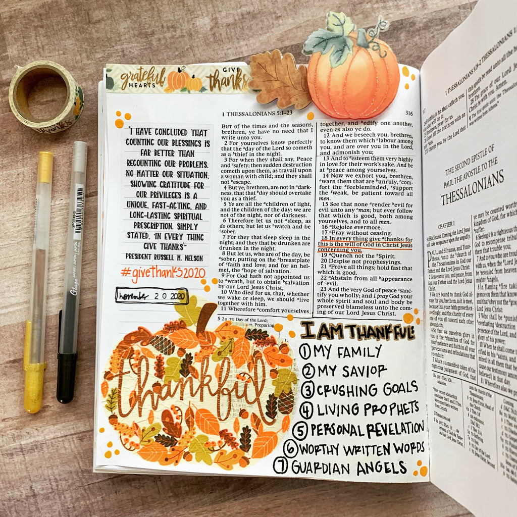 Give Thanks Page Kit