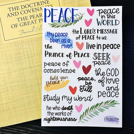 A Message of Peace Sticker Sheet