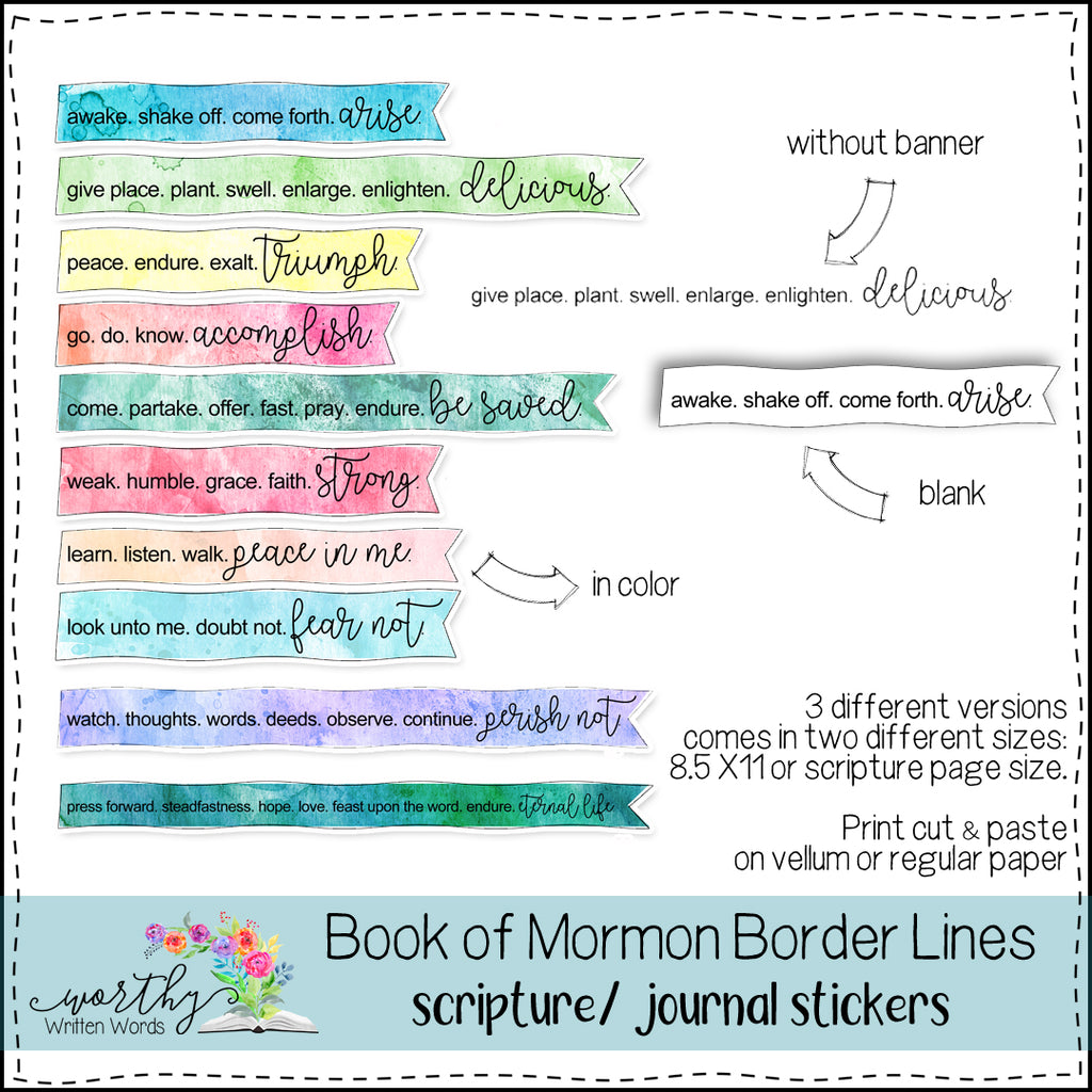 Book of Mormon Border Lines Volume 1