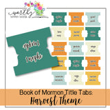 Book of Mormon Book Title Tabs- Digital Download