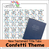 New Testament Book Title Tabs: Digital Downloads