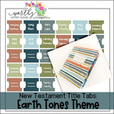 New Testament Book Title Tabs: Digital Downloads