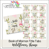 Book of Mormon Book Title Tabs- Digital Download