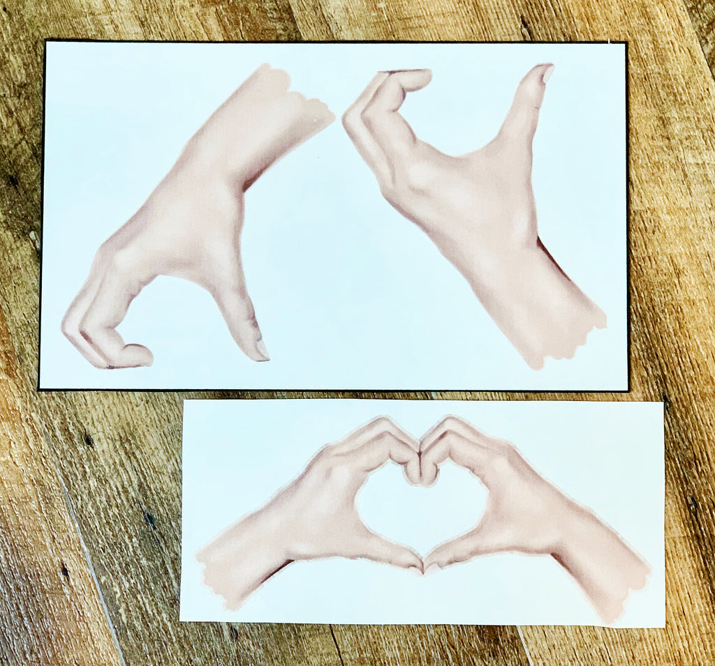 Heart Hands Stickers