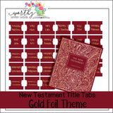 New Testament Book Title Tabs: Digital Downloads