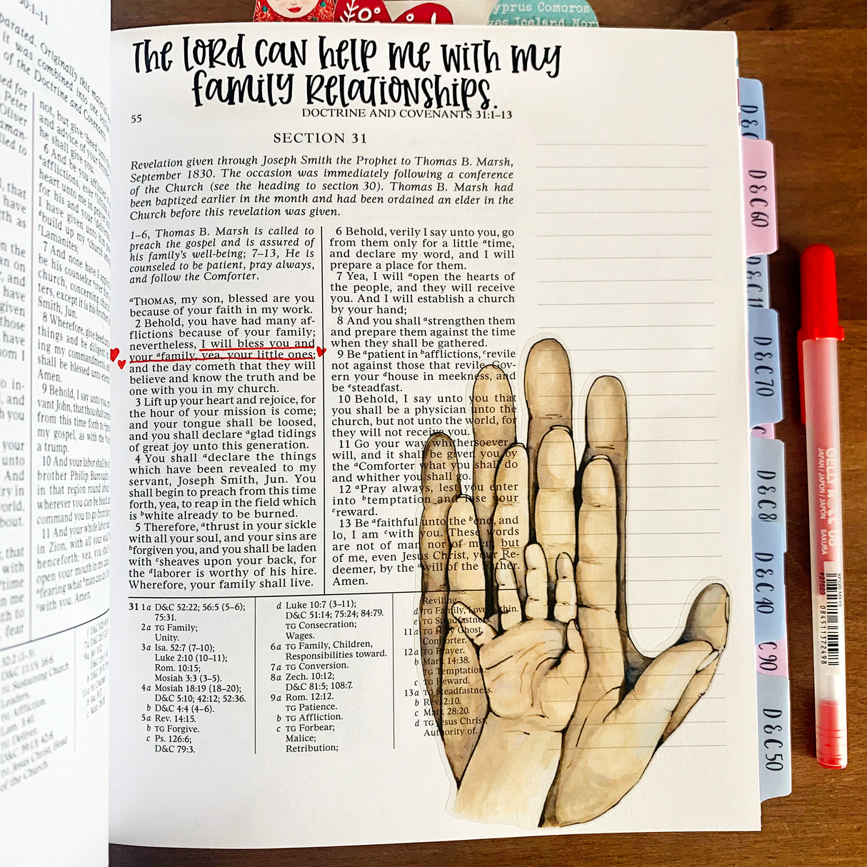 Family Hands Stickers