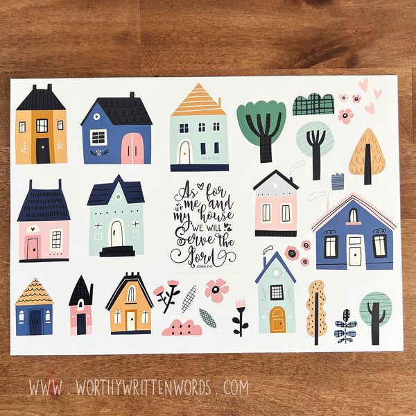 Me and My House Sticker Sheet – Worthy Written Words