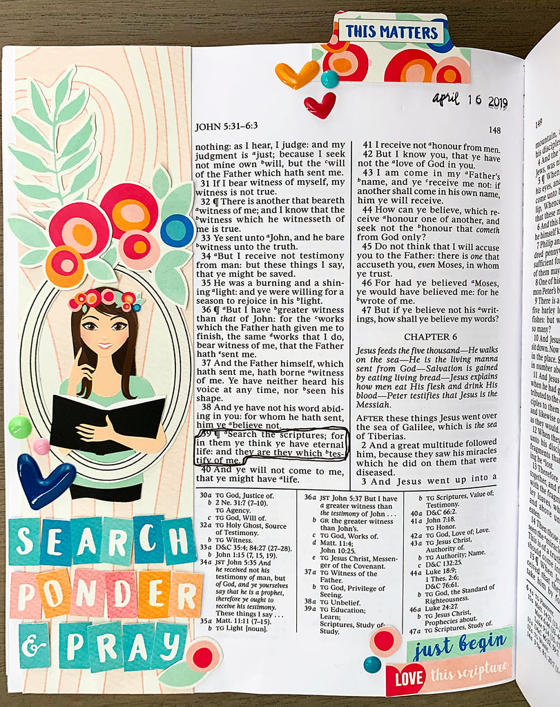 Search Ponder and Pray Page Kit