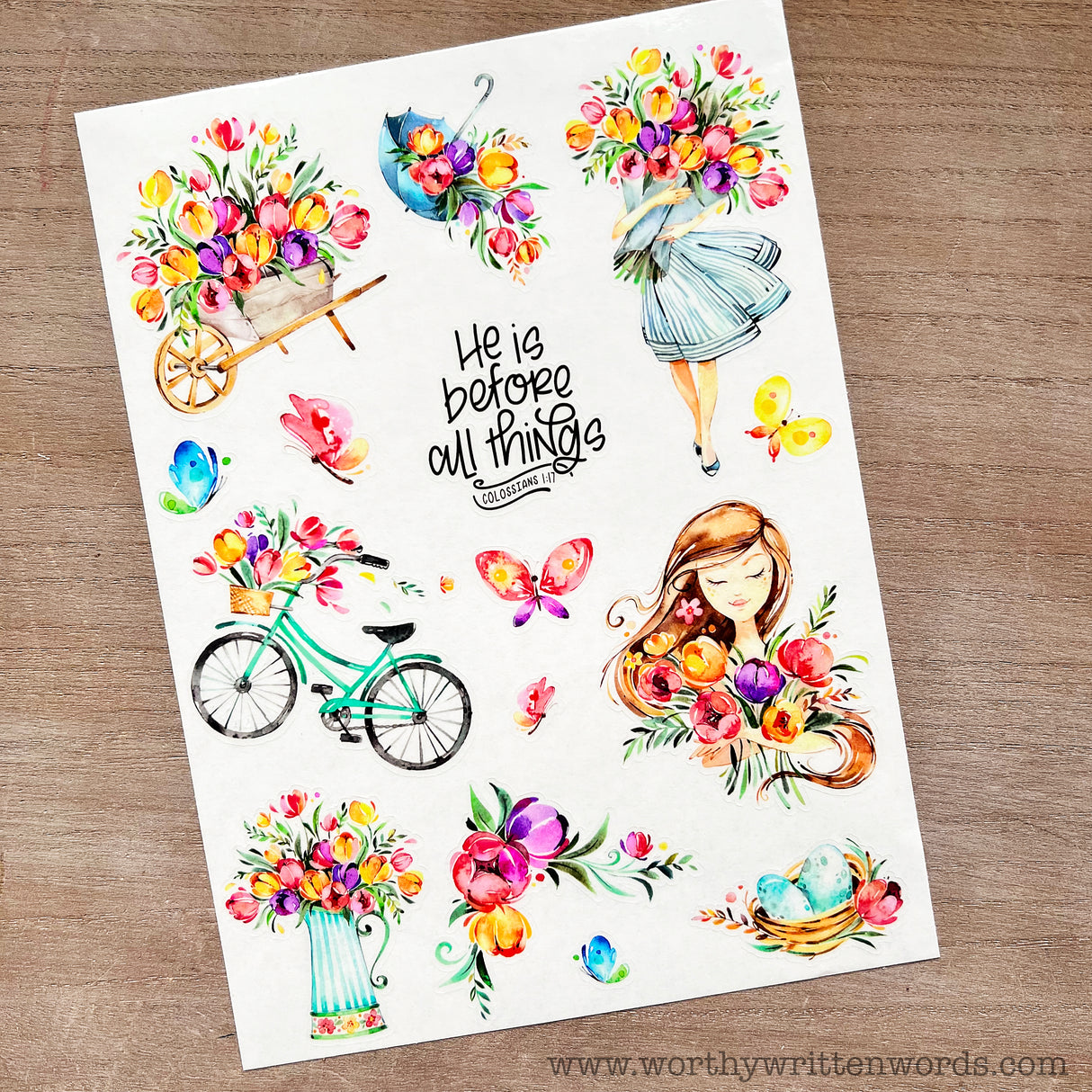 He is Before All Things Sticker Sheet