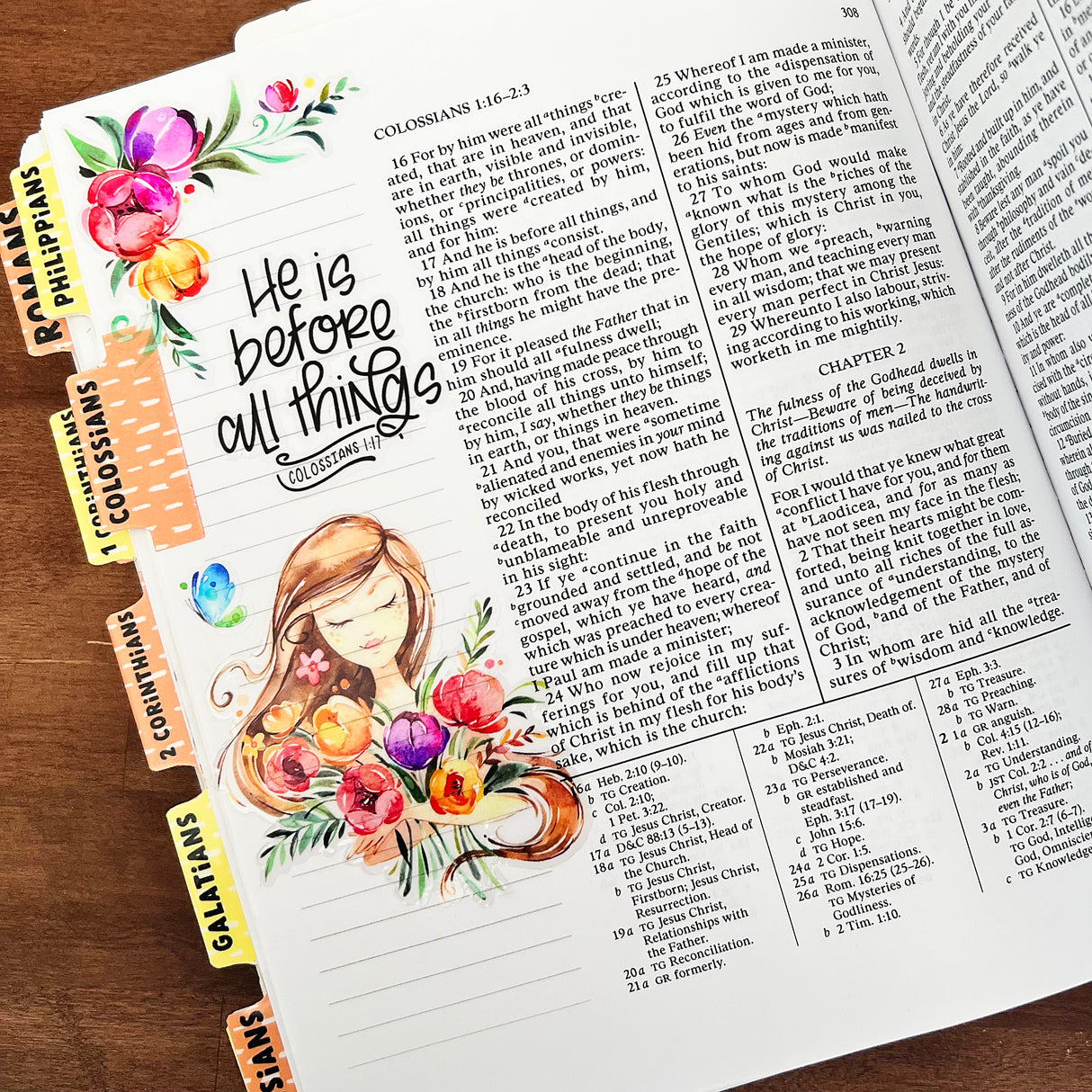 He is Before All Things Sticker Sheet