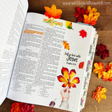 Fall Leaf Paperclip Bookmark