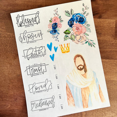 I am His Sticker Sheets