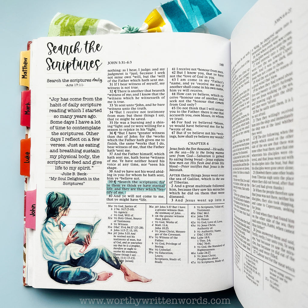 Search the Scriptures Sticker Sheets