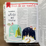 White as Snow Globes Sticker Sheets