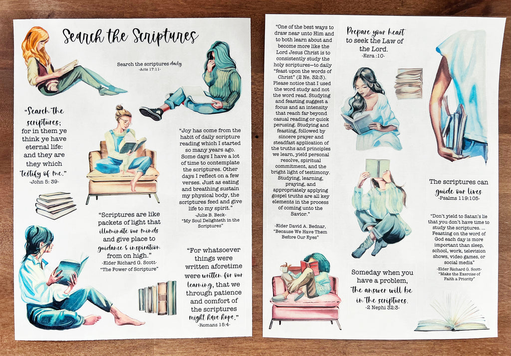 Search the Scriptures Sticker Sheets
