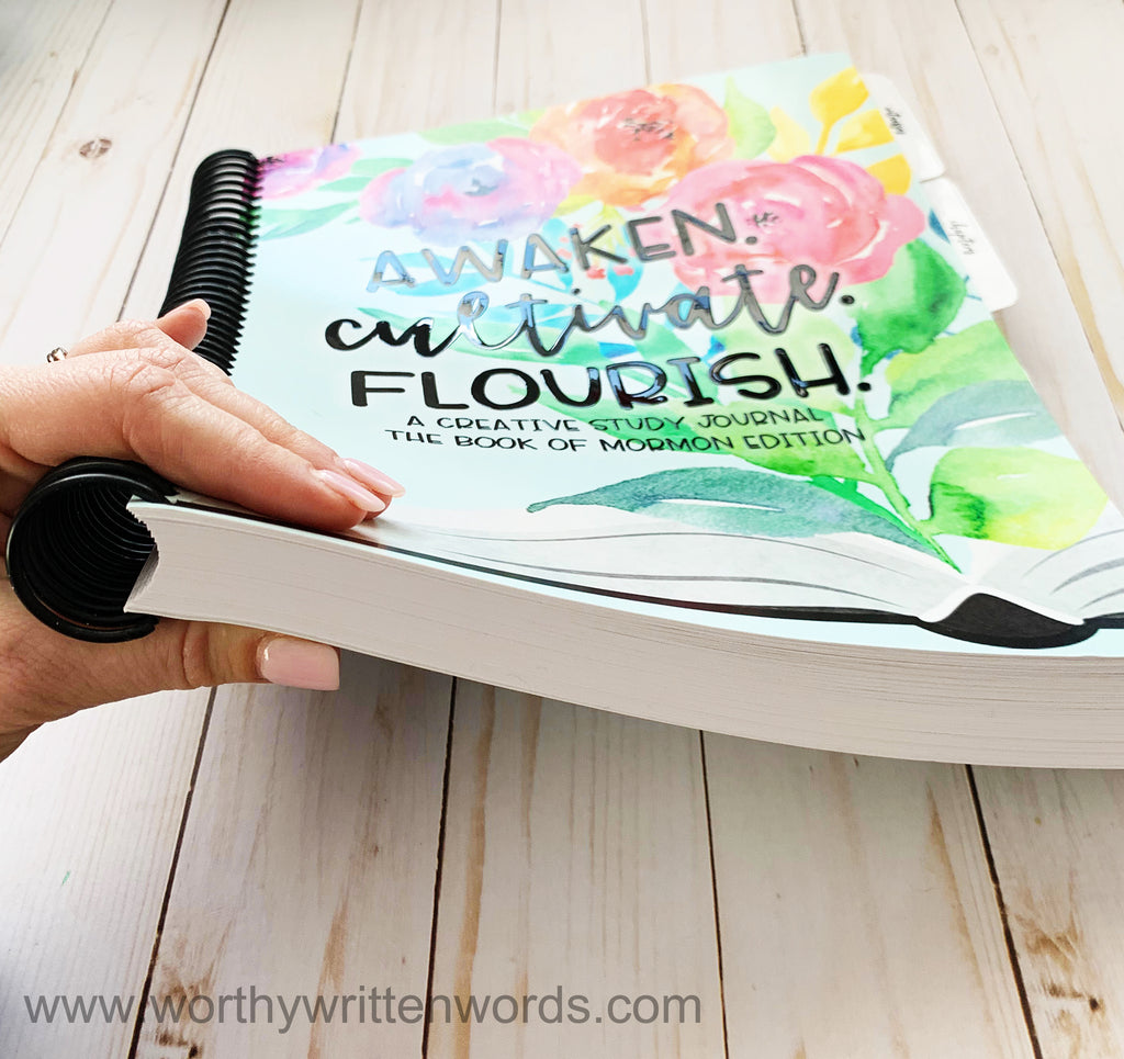 Awaken. Cultivate. Flourish. Creative Study Journal Book of Mormon Edition