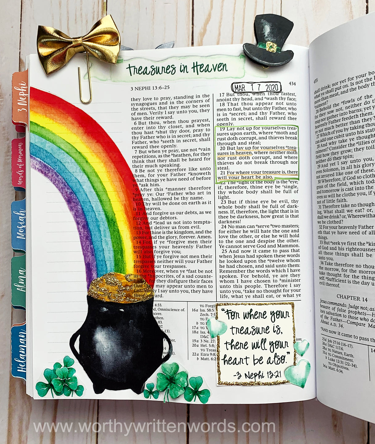 Treasures in Heaven Page Kit